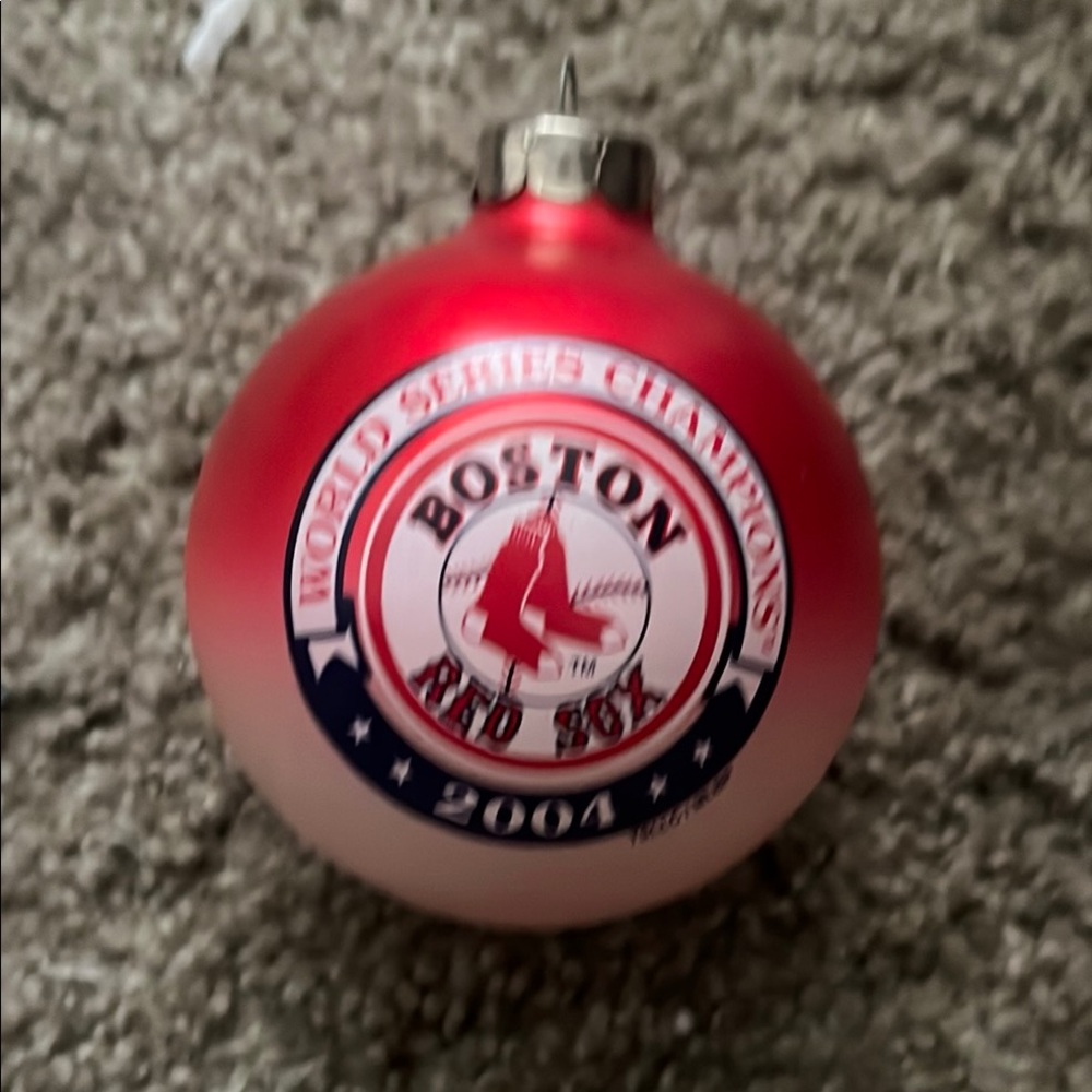 Boston Red Sox Holiday Ornament World Series Championship 2004